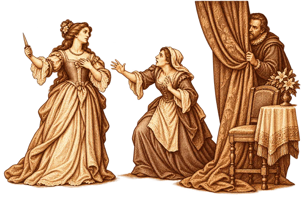 Camila and Leonela stage the scene that deceives Anselmo.